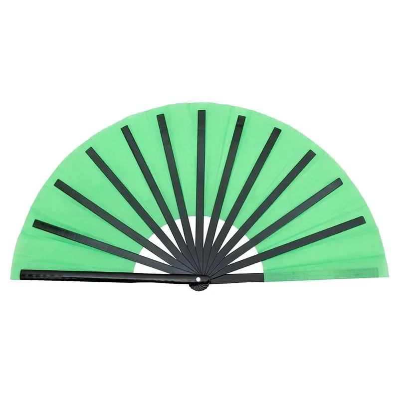 Bamboo Right Left Hands Fan Tai Chi Performance Fan Martial Arts Kung Fu Fans Cosplay Fan Black Cover China Many Pattern