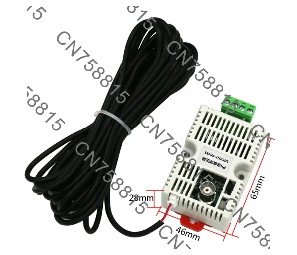 4-20mA RS485 Output, Online One-Key Calibration Module for Water Quality Monitoring，pH Temperature Transmitter Sensor