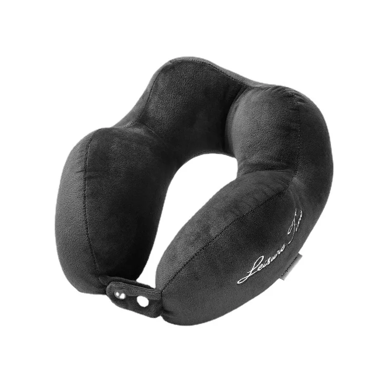 Embroidery U Shape Neck Pillow Hump Design Office Travel Portable Cervical Support