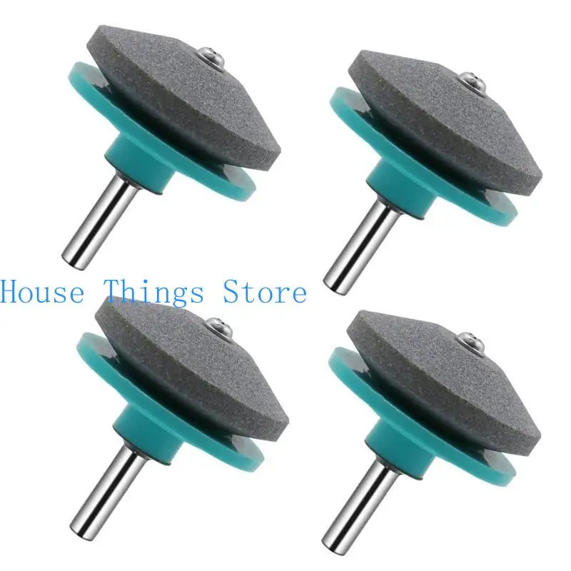 

652F 4Pcs Balanced Fast Lawnmower Sharpener Grinding Rotary Drill Hand Drill Electric