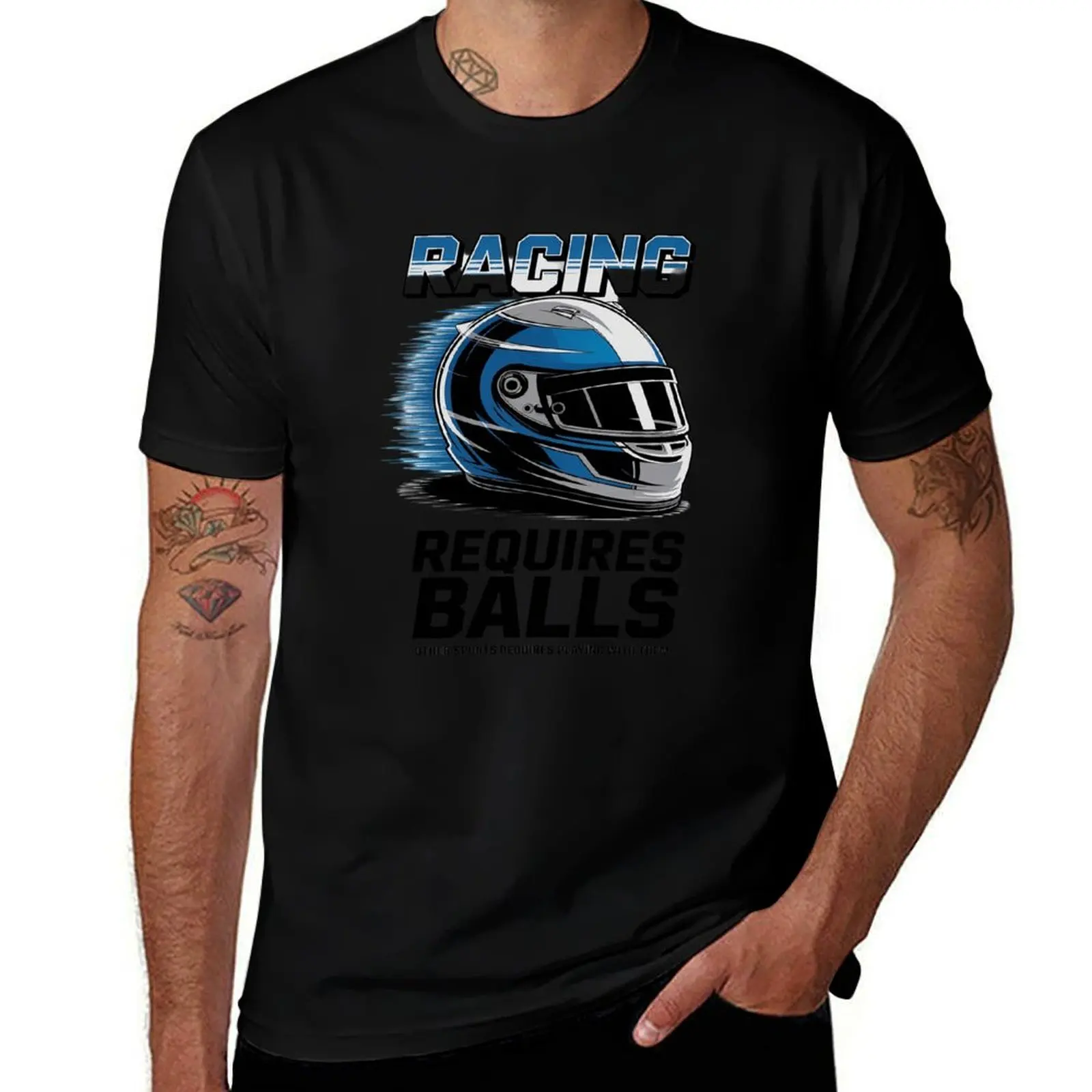 

Racing Requires Balls Other Sports Requires Playing T-Shirt oversize t-shirts man summer shirt plus sizes mens clothing