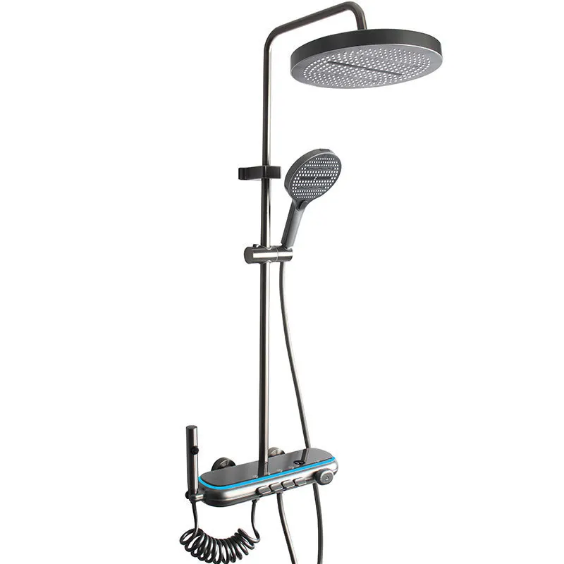 

Rain shower set, milky white shape, hot and cold dual-control pressurized nozzle