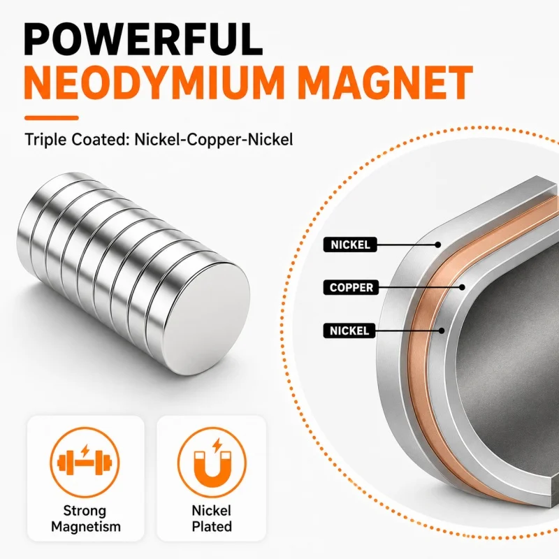 Round Super Strong Magnets 5x3mm Powerful Neodymium Magnet N35 NdfeB Permanent Magnetic Imanes for Fridge Building DIY Crafts