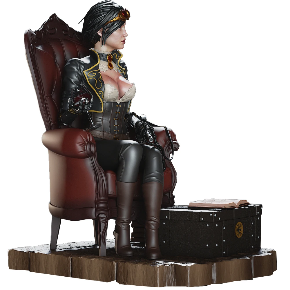 1/18 Pneumatische Lady Fantasy Miniatures-modelset |   3D-printen met hoge detail |   Ongeverfd verzamelobject |   Ambachtelijk beeldje A969