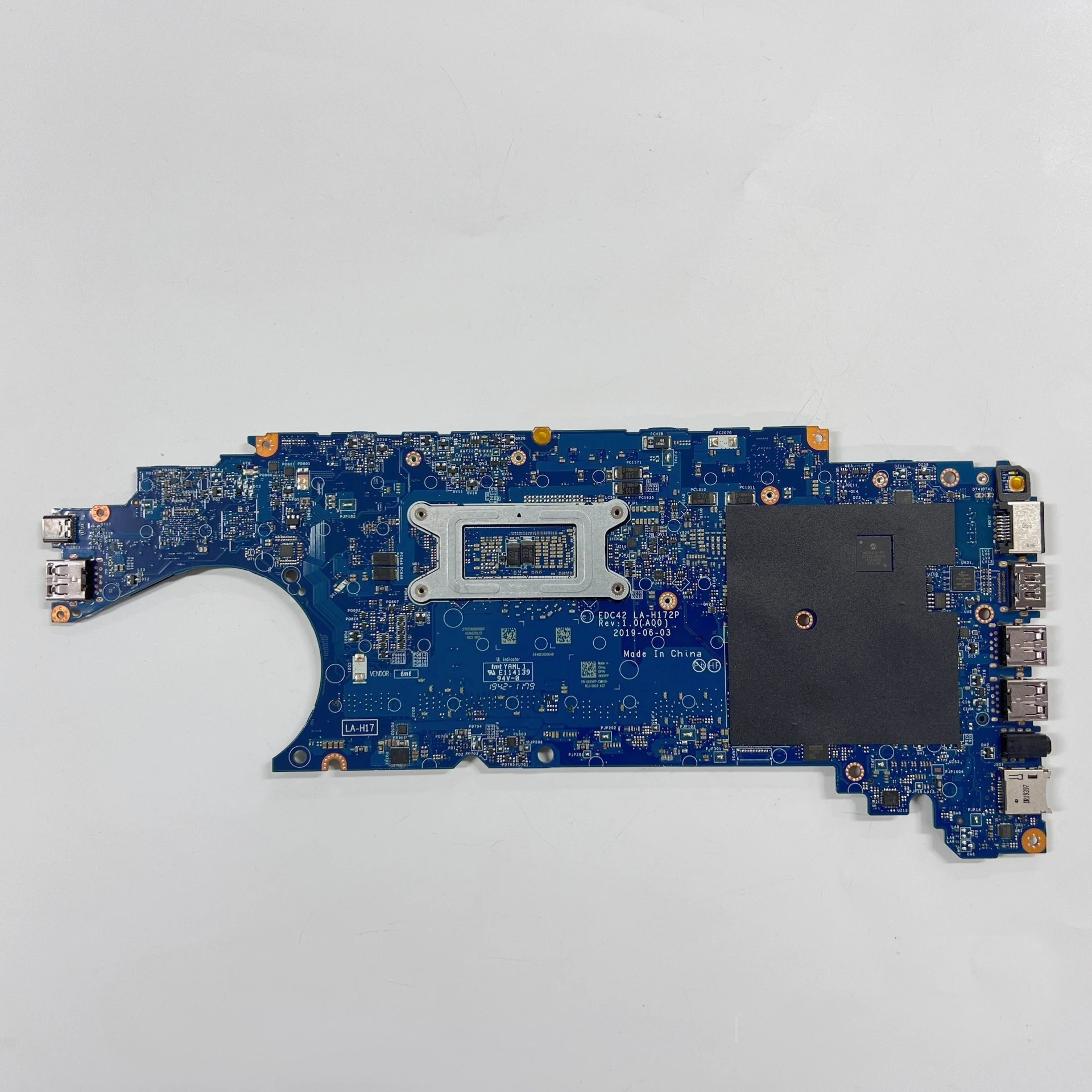 For Dell Latitude 5401 E5401 Laptop Motherboard EDC42 LA-H172P 04TXRT 02T31D 0YNYFF 06YY9J I5-9400H I7-9850H CPU MX150 2G GPU