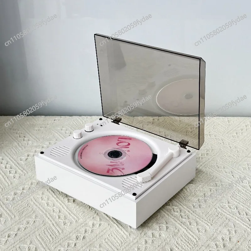 Retro Bluetooth Audio All-in-one Machine, Portable CD Player, Music Album CD Player, Gift Giving