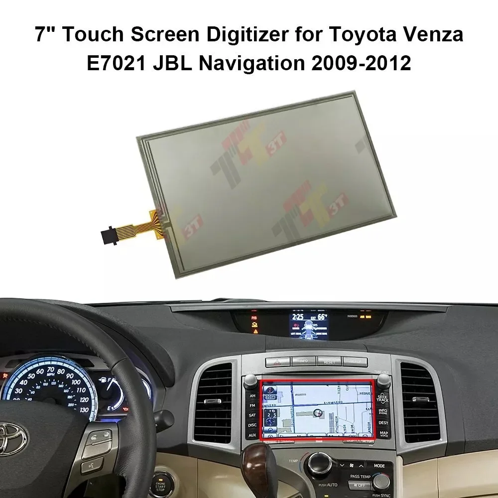 

7-дюймовый сенсорный экран дигитайзер для Toyota Venza JBL E7021 Navi LQ070T5GA01/GC01