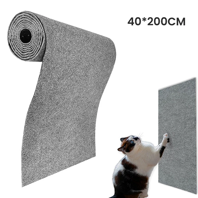 Anti Cat Scratch Sofa Cat Crawling Mat Sofa Protection Self-Adhesive Carpet Cats Scratch Board Cats Toys