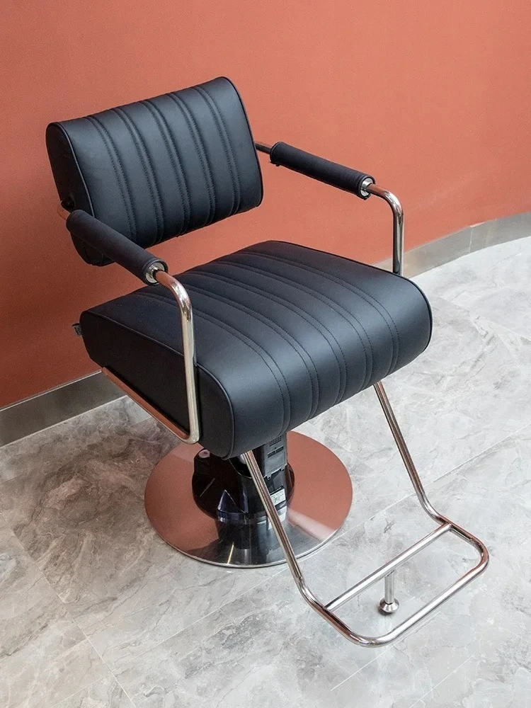 

Electric High-End Barber Shop for Hair Salon Hairdressing Chair Hot Dyeing Area Hair Cutting Stool Adjustable