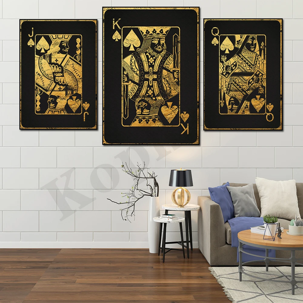 Dub Thiab Kub Spades A. King. Poj Huab Tais. Jack. Abstract Playing Card Art Su…