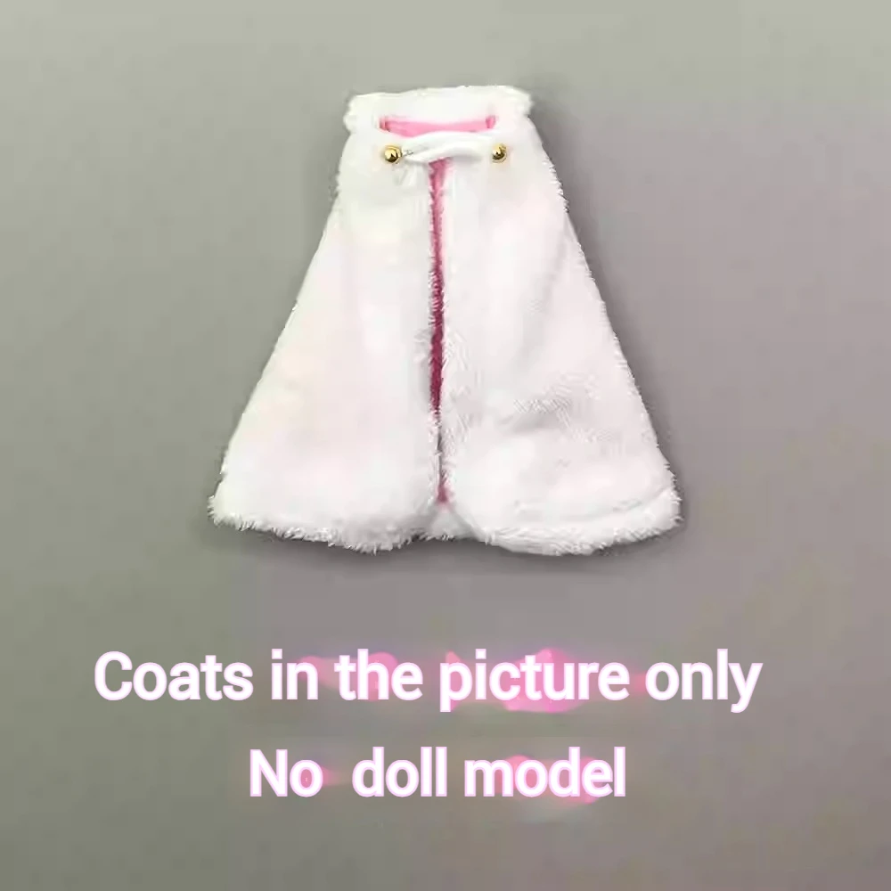 Handmade Cloak Clothes 1/12 Scale Snail Shell Mobile Suit Girl Bunny Girl Aileen Rabbit Girl White Cloak For 6in Action Figures