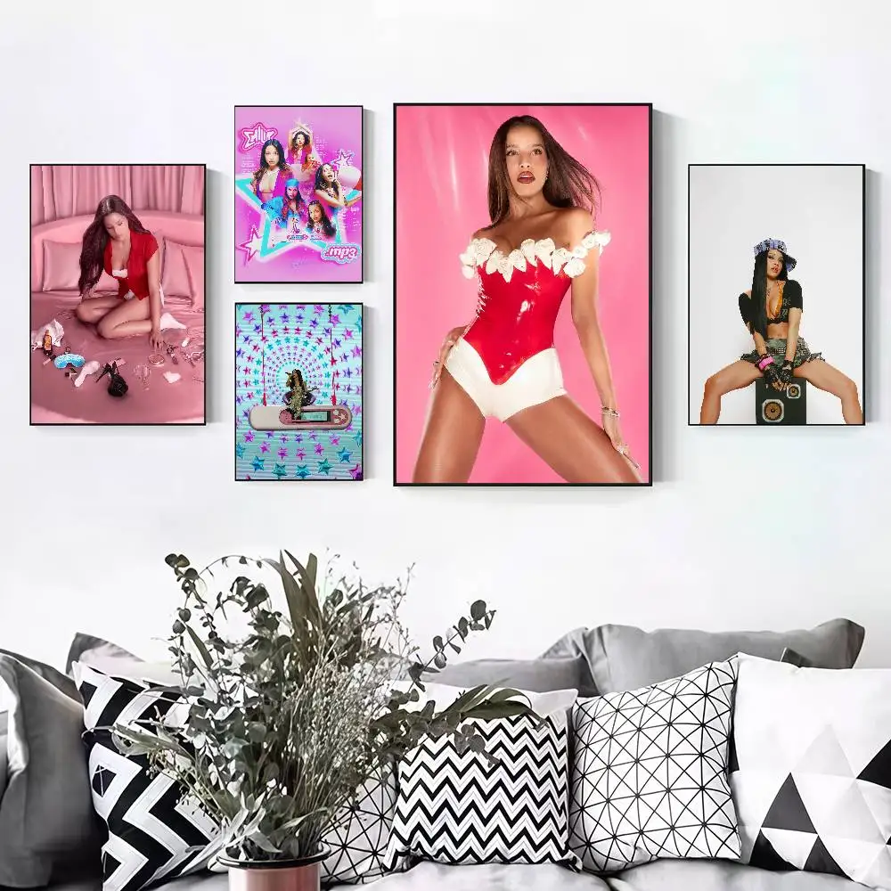 Singer E-Emilia Perfectas MP3 Peelable Self-adhesive Poster Stickers Are Suitable For Frameless Wall Decoration In A Room