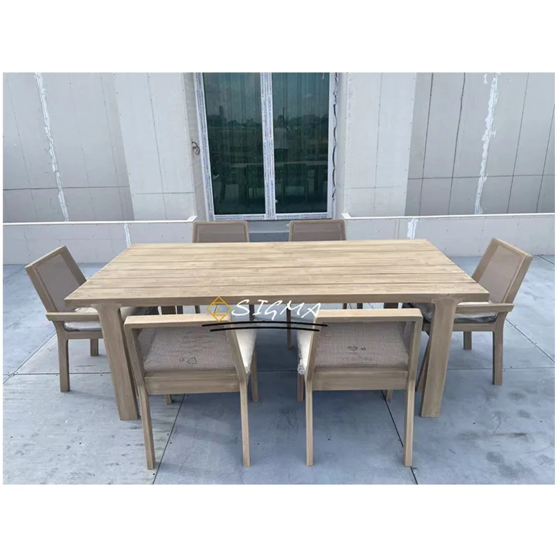 

2024 Wholesale High Quality Modern Furniture Outdoor Dinning Table And Chair Set