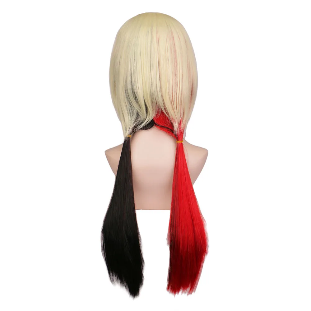 Comics Suicide Squad 2 Harley Quinn Wig Cosplay Wigs Women Hair Wave Curly Anime Wigs For Women