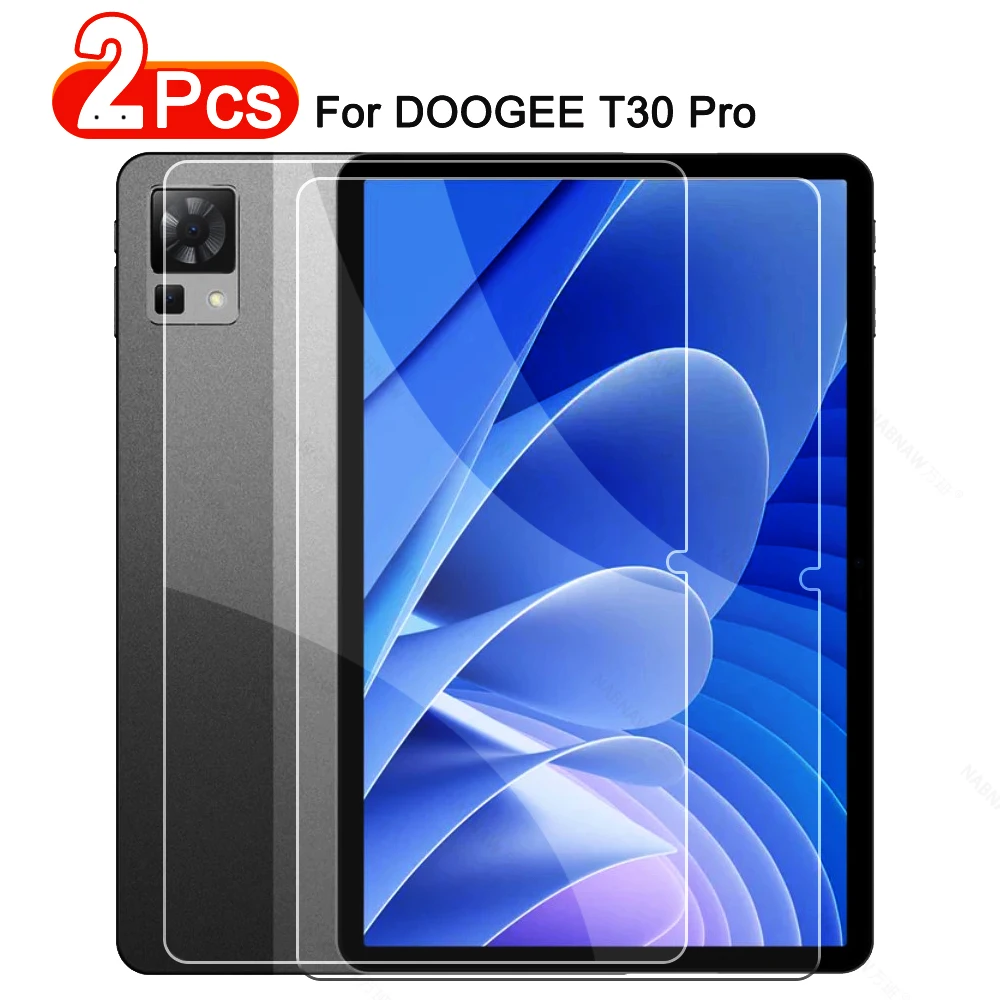 2 Pieces Scratch Proof HD Tempered Glass Screen Protector For DOOGEE T30 Pro Tablet Film 11 Inch Glass Protector