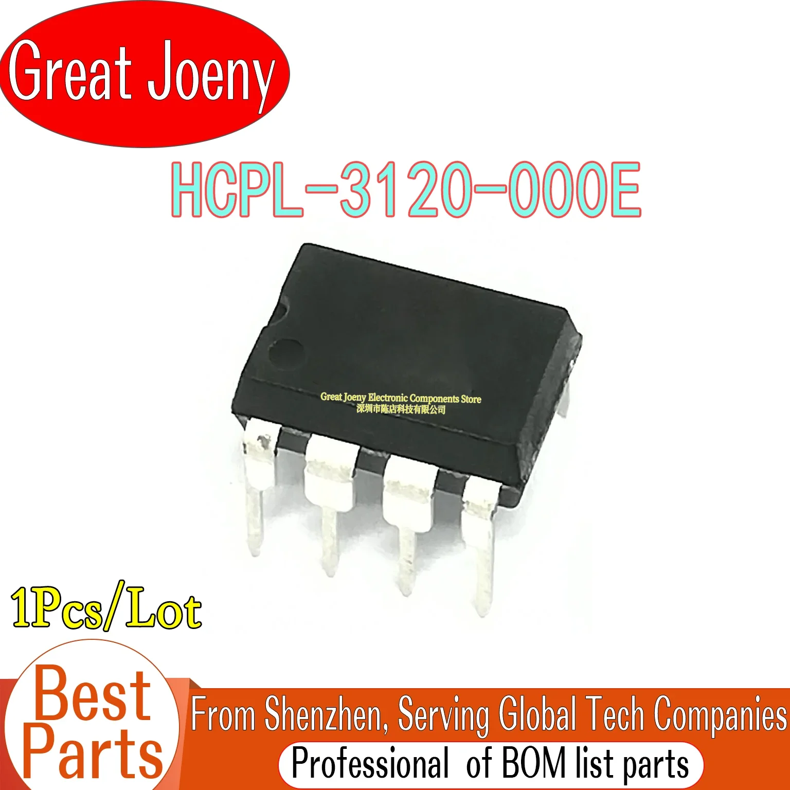 

HCPL-3120-000E HCPL-3120-000 HCPL-3120 HCPL 3120 IC Chip DIP-8 Bulk Best Price