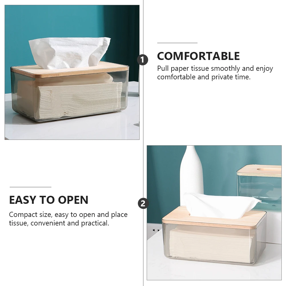 

1pc Bathroom Household Napkin Storage Organizer Container Decorative Multi-Purpose Tissue Holder Convenient