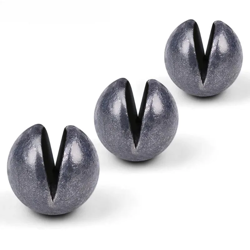 20/30/40PCS 0.5-5g Split Shot Fishing Weights Sinkers Lead Fishing Sinkers Weights Removable Round Fishing Sinkers Water Fishing