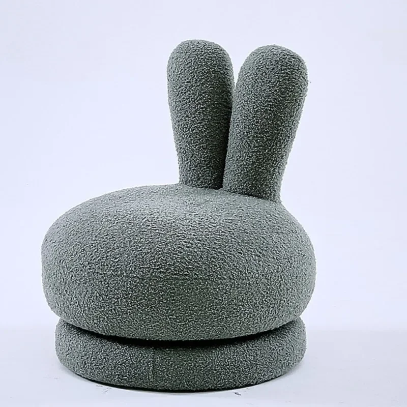 Lamb Wool Single Sofa Children's Rotatable Internet Celebrity INS Cartoon Cute Small Stool Creative Leisure Seat New