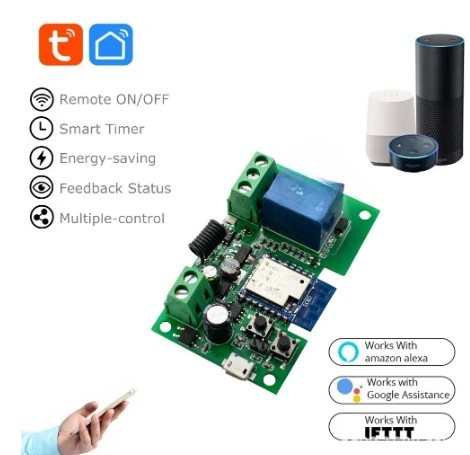 

4-канальный WIFI пульт дистанционного управления, релейный модуль, мгновенный разъем, самоблокирующийся режим межблокировки, умный DIY DC5-32V AC220V