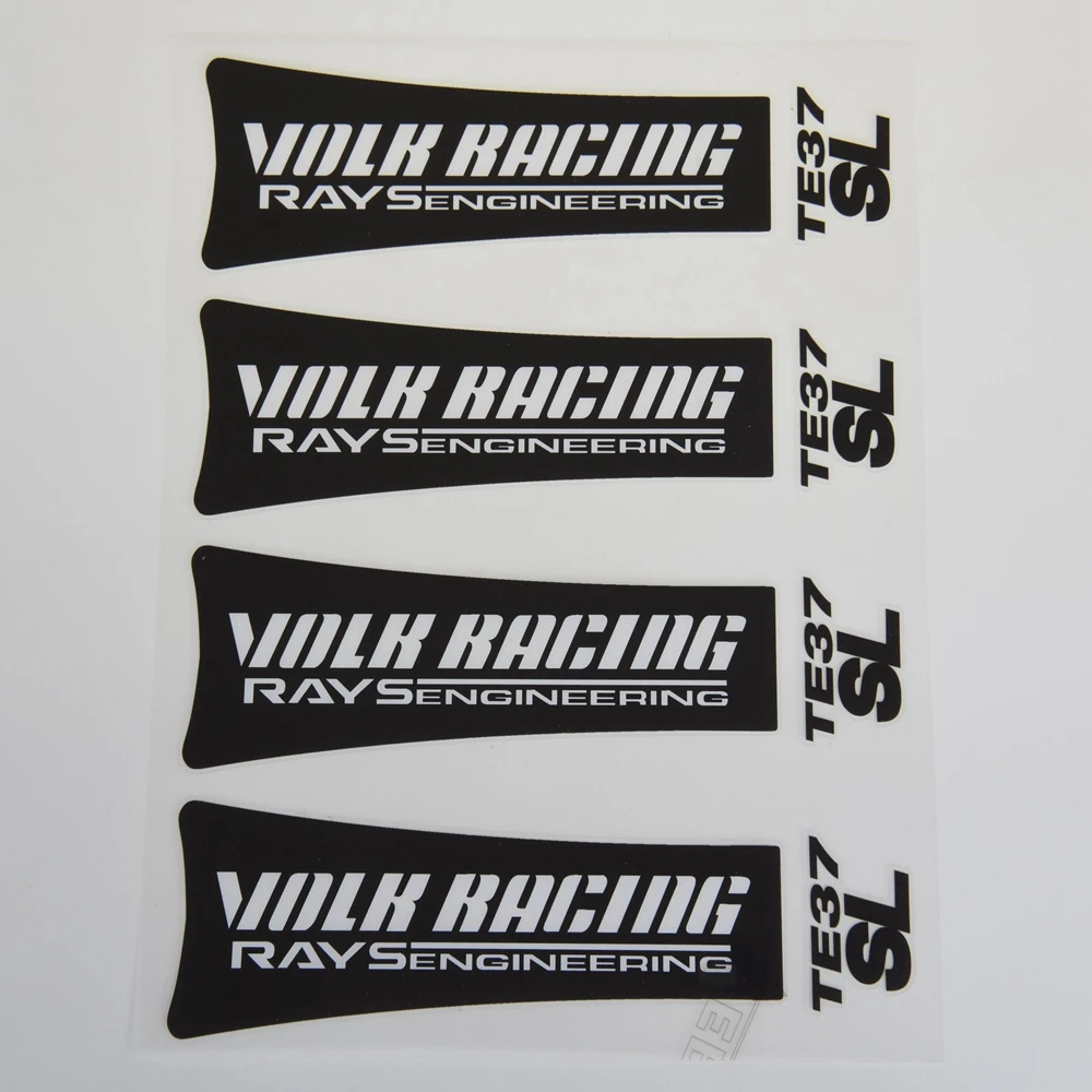 JDM 자동차 휠 스티커, Volk Racing Rays TE37SL, 형광 및 반사, TE37 SL 스포츠 림 스티커, 데칼 액세서리, 도매