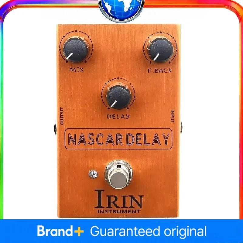 

IRIN NASCAR Винтажная аналоговая педаль задержки Классическая схема BBD Глобальное напряжение Винтажная лента Эхоэффект для студии и сцены