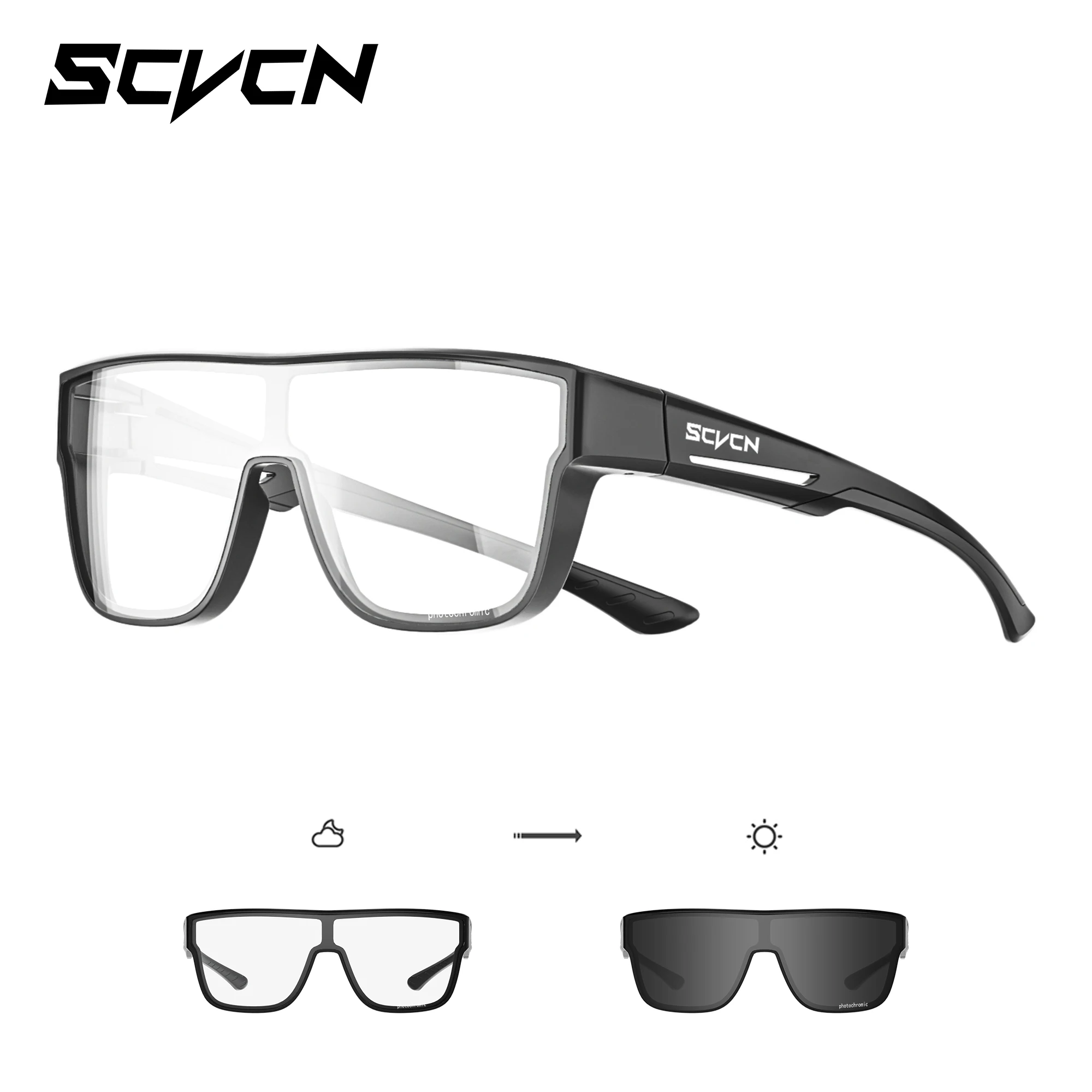 SCVCN Fahrrad-Sonnenbrille für Herren, Fahrradbrille, Fahrradbrille, Damen, Straße, Mountainbike, Outdoor, Sportbrille, UV400 5