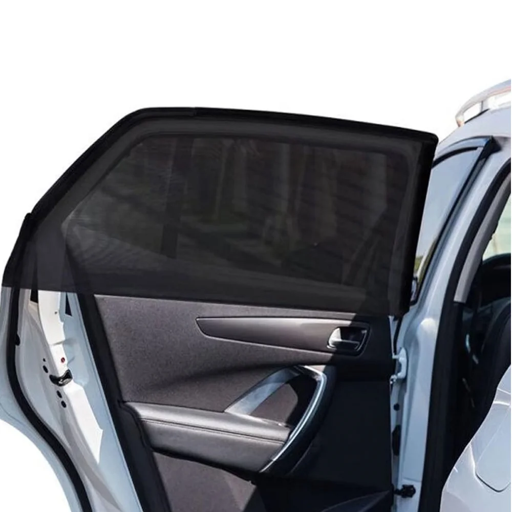 Universal Car Window Screen SUV Sunshade Mesh Anti-Mosquito Insect Ventilation Breathable Shading Cooling Car Window Screen