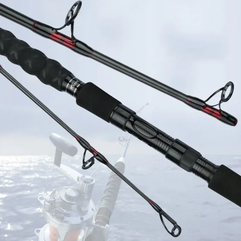 Fishing Rod 20-50Lb 1.8-2.7m 3 Section Baitcasting Spinning Rod Test 20kg Heavyweight  Lure Casting Travel Rod Gift