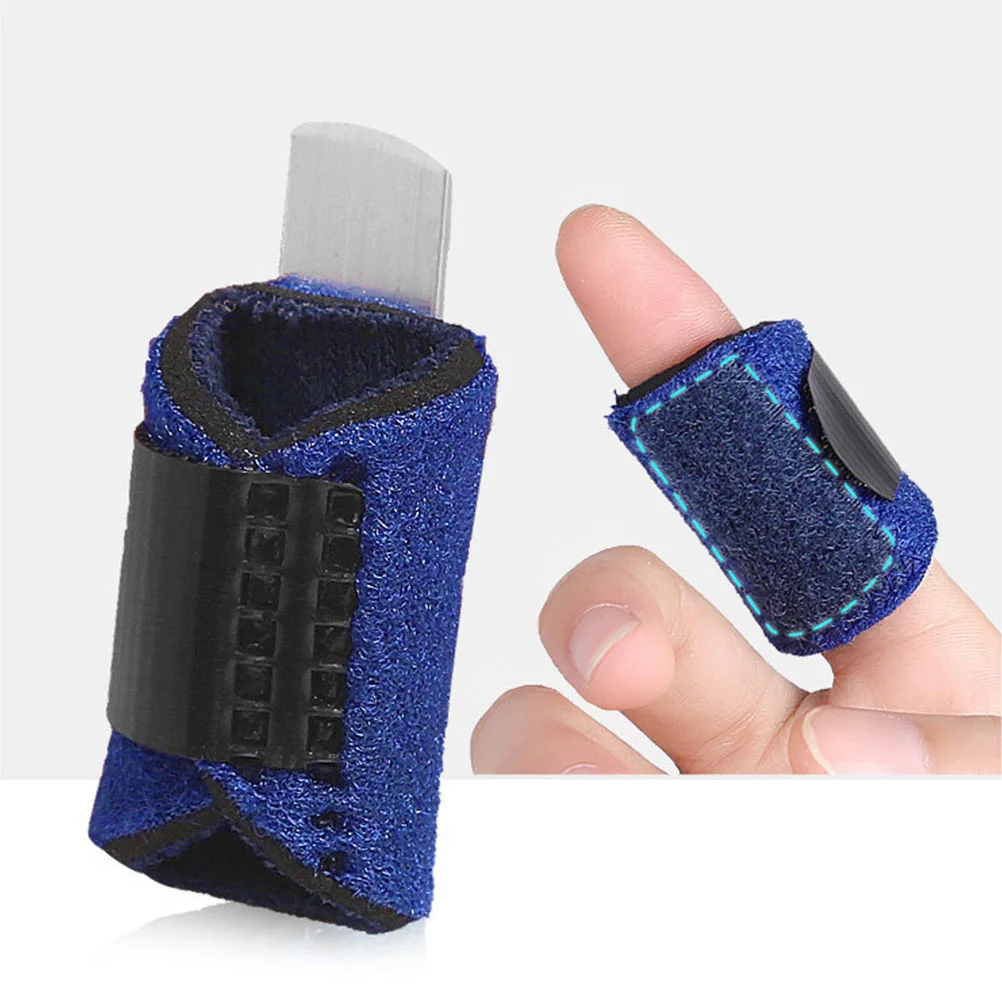 2 Pcs Finger Strap Thumb Splint Trigger Immobilizer Sleeves Support Holder Ok Cloth Straightener