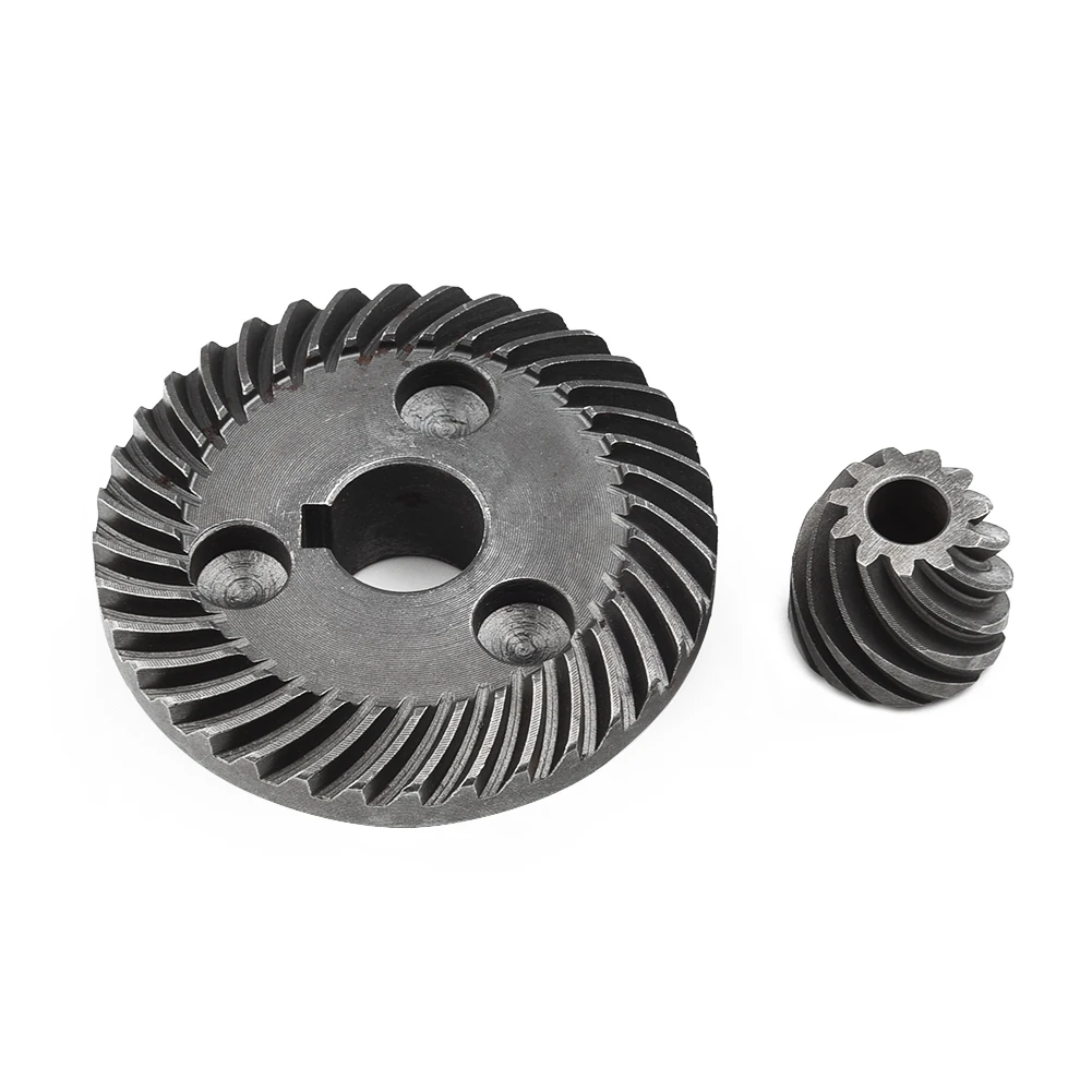 Replacement Spiral Bevel Gear Angle Grinder Ring Set Silver Spare Tools Workshop 2pcs For 9553 Metal Parts Accessories