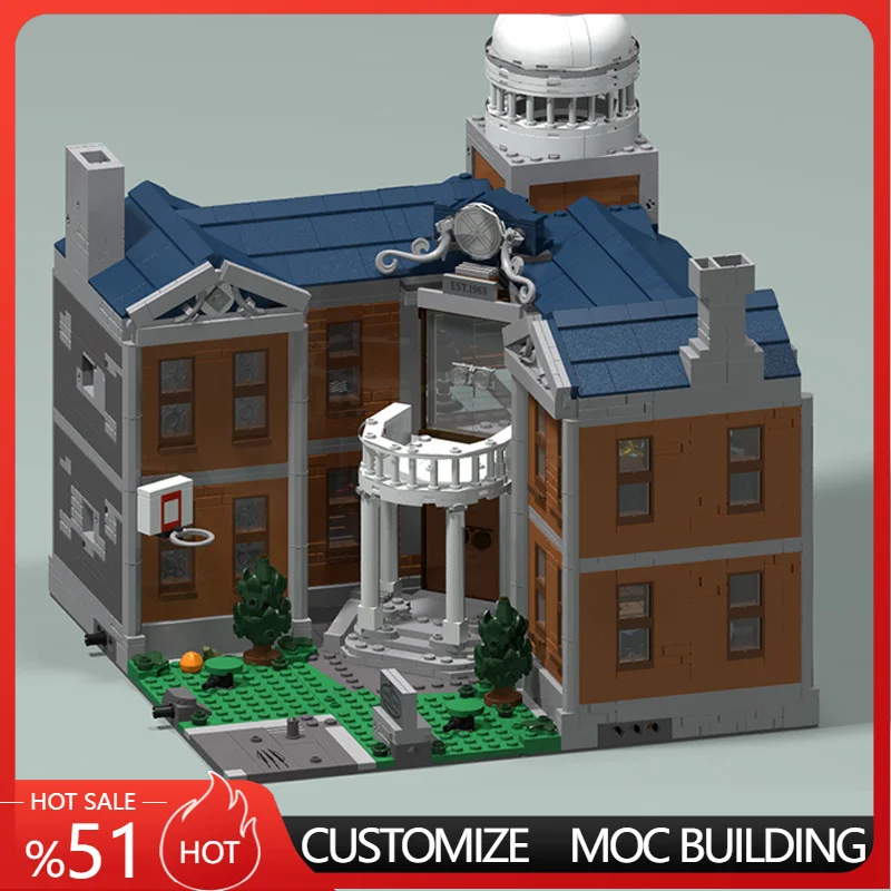 2352 PCS City Street X-Mansion Inverted Corner MOC Customize Modular Building Block Model Educational DIY Boy Holiday Toy Gifts