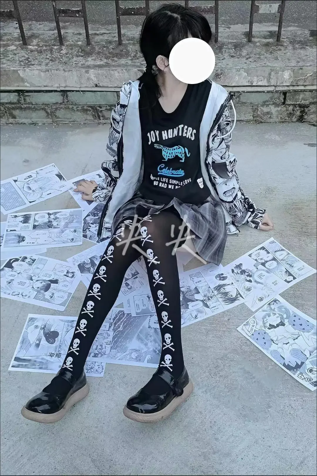 Halloween crâne chauve-souris gothique foncé Sexy bas femmes toile d'araignée Harajuku Alternative longues chaussettes Lingerie peau cuisse haute bonneterie