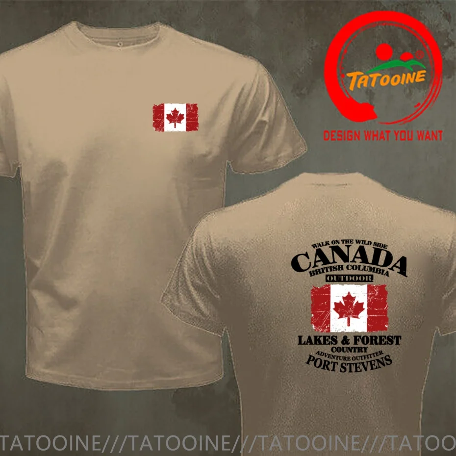 Funny Design Canada Maple Leaf  Shirt Men Fashion Trendy Casual Clothing Stylish Tops Tee Shirt Leisure Tshirt Men's T-Shirt