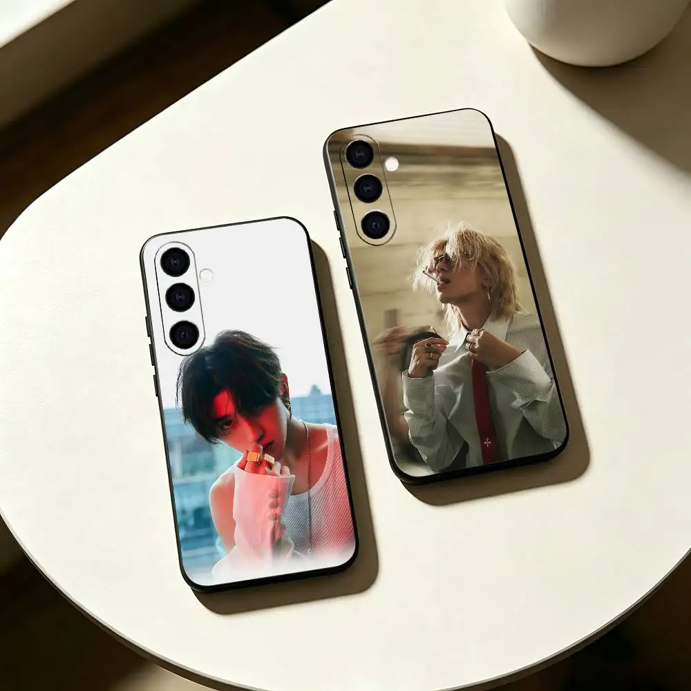 Artistic c-Cai Xukun Singer Phone Case For Samsung Galaxy A73,A72,A71,A70,A53,A52,A51,Others Soft Black Cover