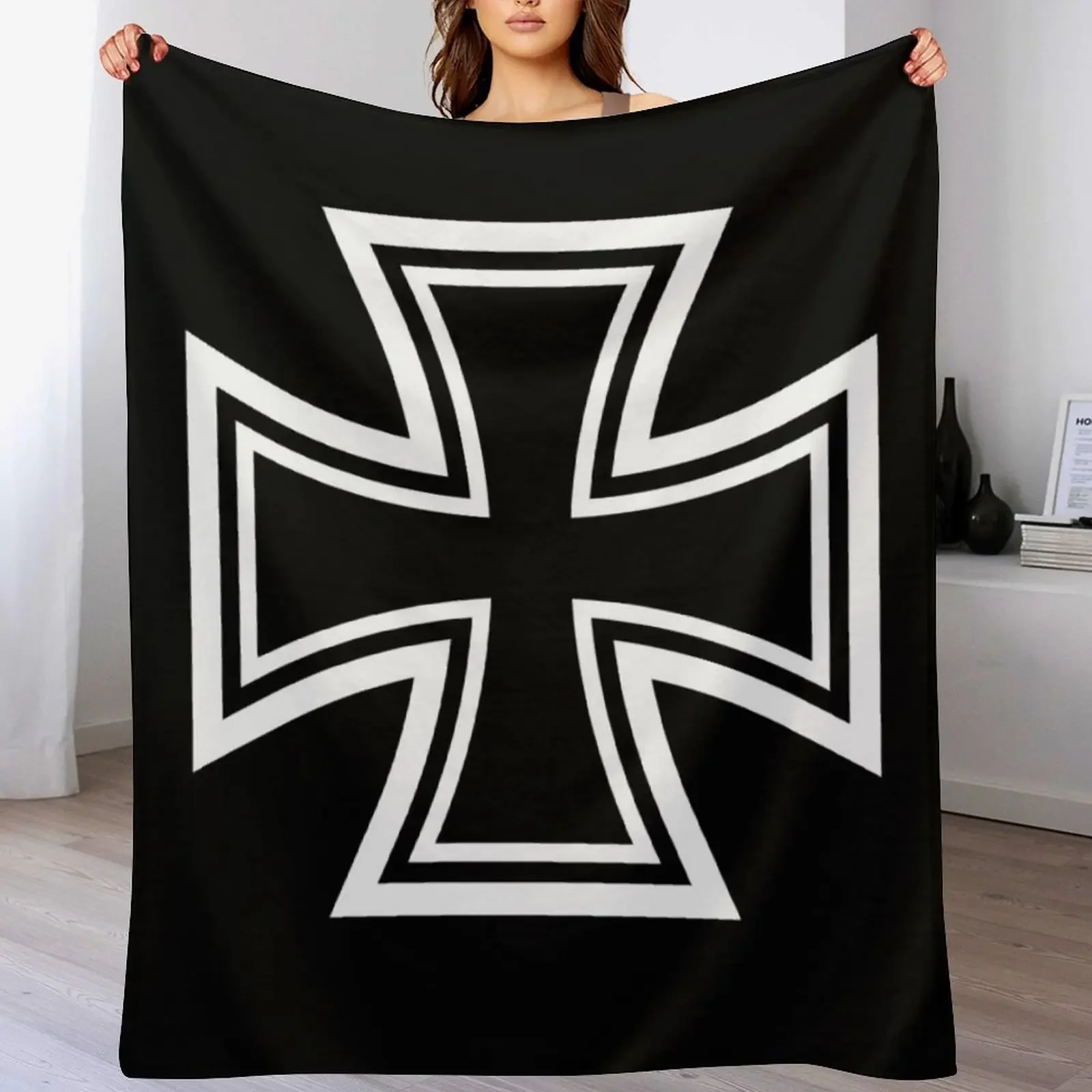 

Iron Cross Throw Blanket For Sofa Thin Thin Blankets Sofas Of Decoration Blankets