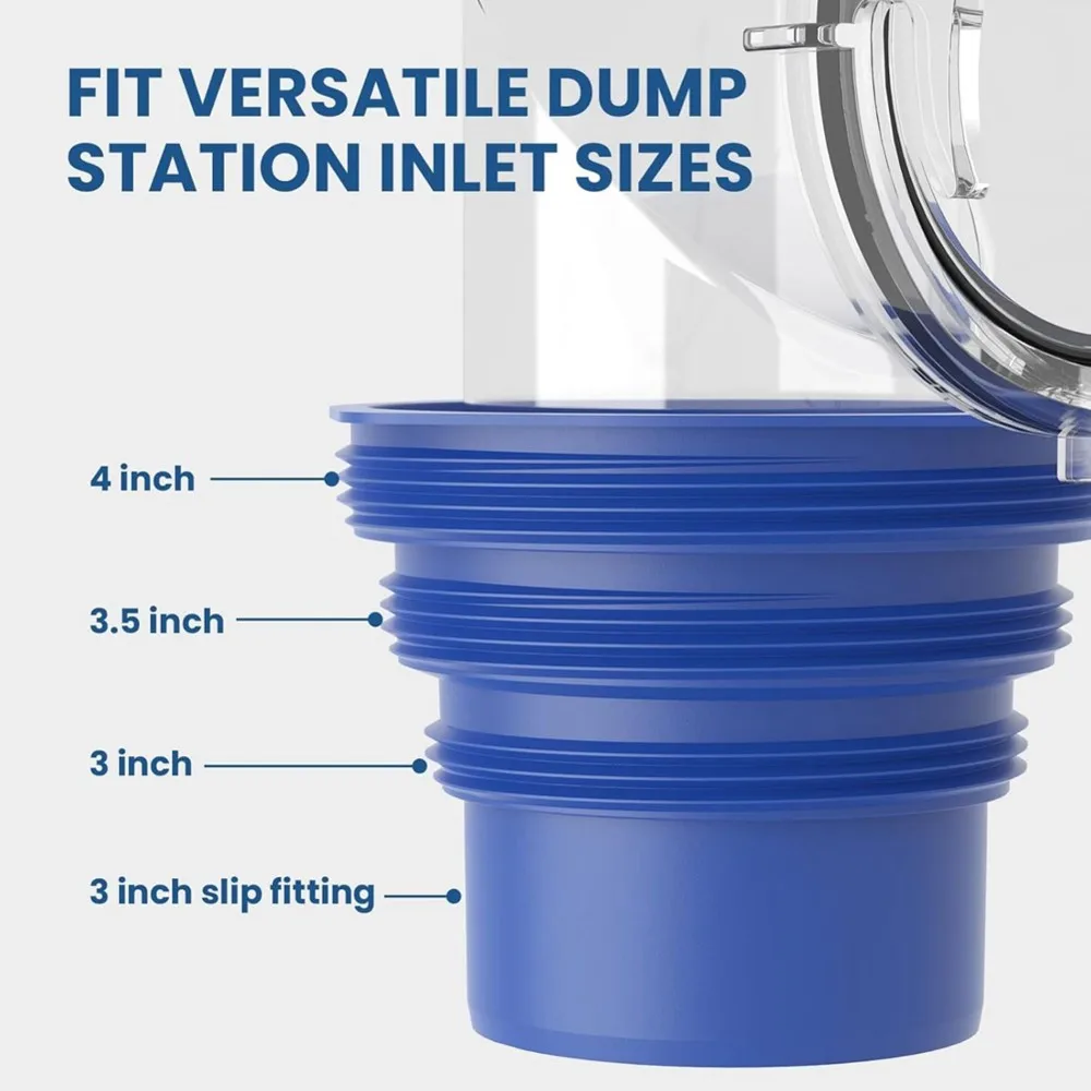 Utility Design RV Sewer Hose Elbow,Sewer Hose Adapter, Easy Connecting Bayonet Fitting, RV Sewer Drain Lock with Leak-Free Gaske
