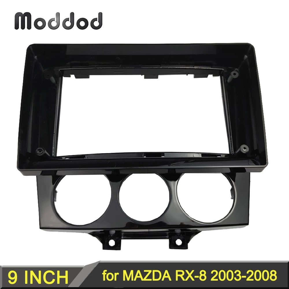 9 INCH Radio Frame for MAZDA RX-8 2003-2008 Stereo DVD Player Install Surround Trim Panel Kit Face Plate Audio Fascia Bezel