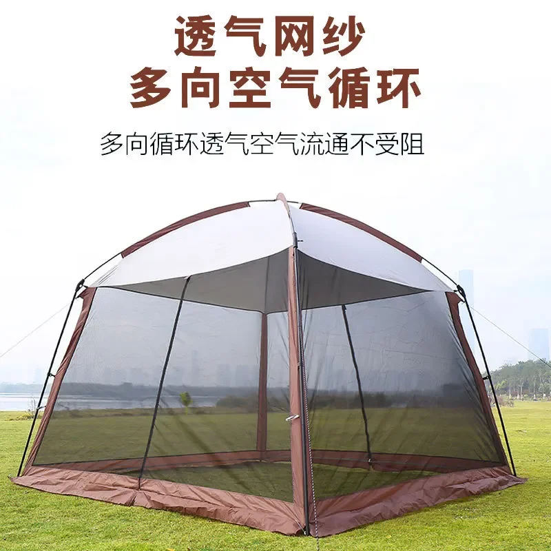 Outdoor tent mesh pergola mosquito-proof sun protection multi-person tent outdoor camping tent