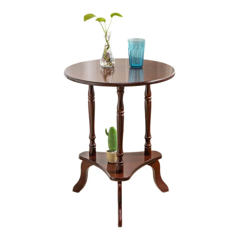 

European small coffee table round small table American telephone small square