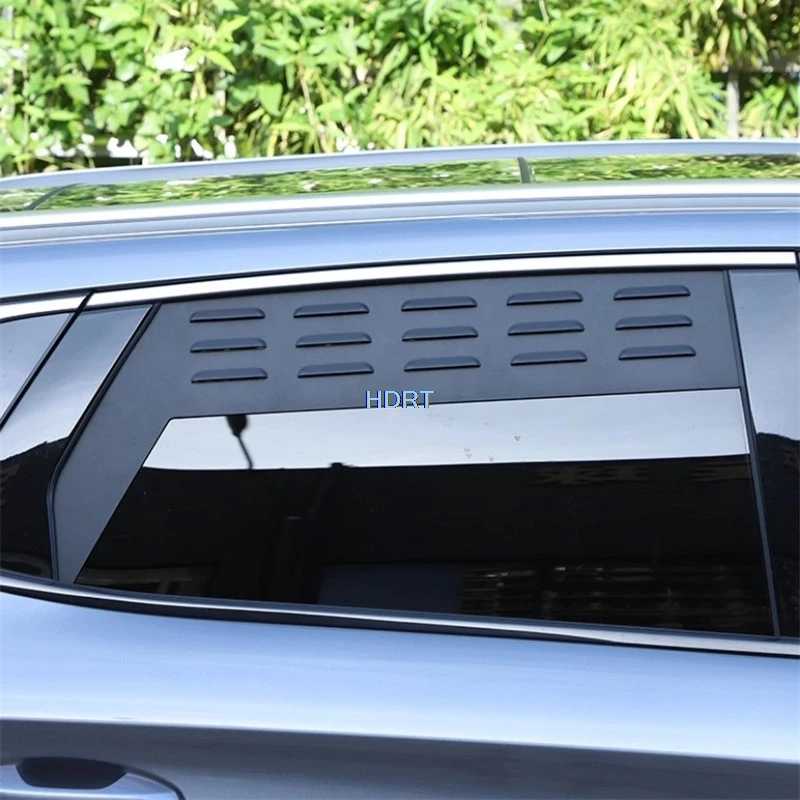 For BYD Atto 3/Yuan Plus 2022 + Car Styling Rear Side Triangular Window Louver Blind Shutter Cover Insect Screen Net Accessories
