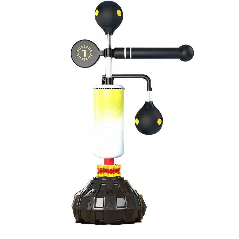 Boxing reaction rotating target Boxing dodge training equipment Fitness reaction target Vertical sandbag touch height trainer