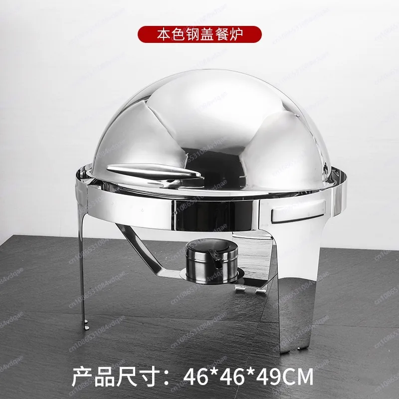 Stainless steel insulation dining table, hotel breakfast insulation table