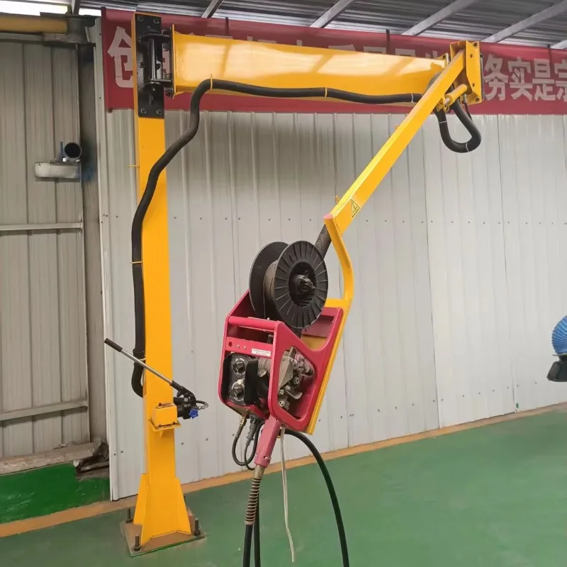 Spring Balanced Welding Boom Arm Wall Mounted Type With 180 Degree Rotation For  Welding Torch Holder And Wire Feeder Support