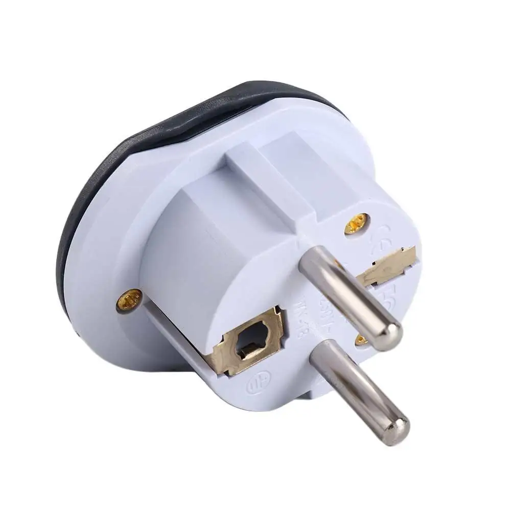 2 Round Pin Socket Europe Plug Plug Converter 16A 250V AU UK CN US To EU Plug Power Plug Adapter EU Plug EU Plug Adapter