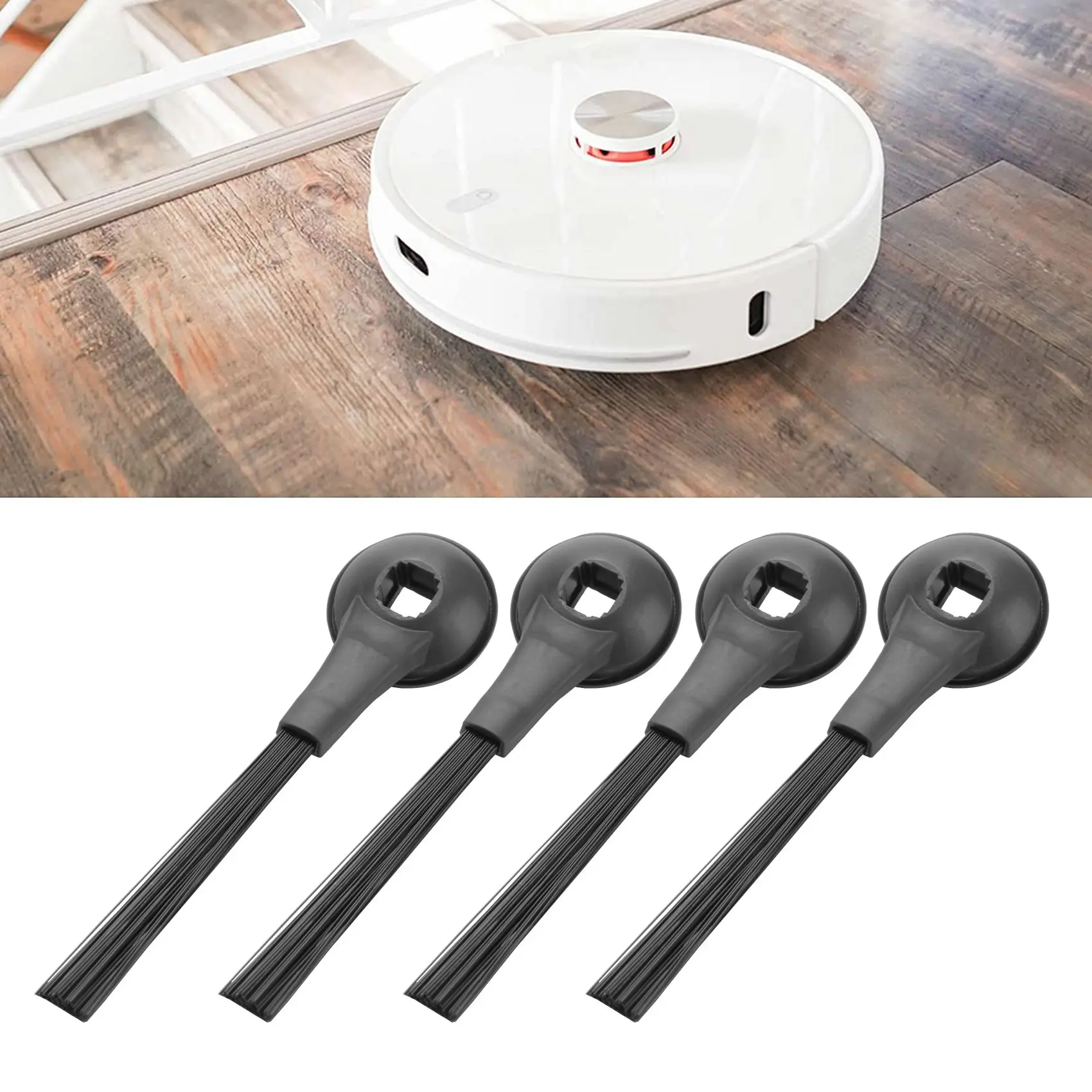 AA83 8 Pack Side Brushes Replacement Part Suitable for IQ Self-Empty Base RV1001AE Robot Vacuum Cleaner