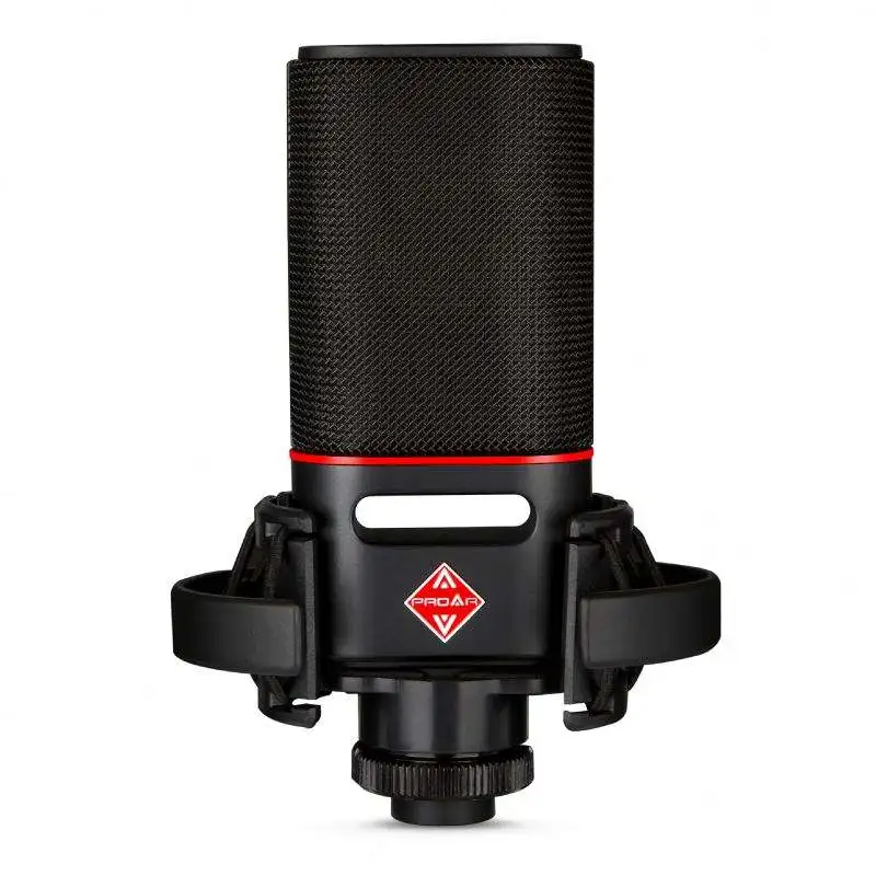 FANGDONG Professional Studio Microphone 48V Cardioid XLR Shock Mount for Broadcasting Karaoke & Gaming