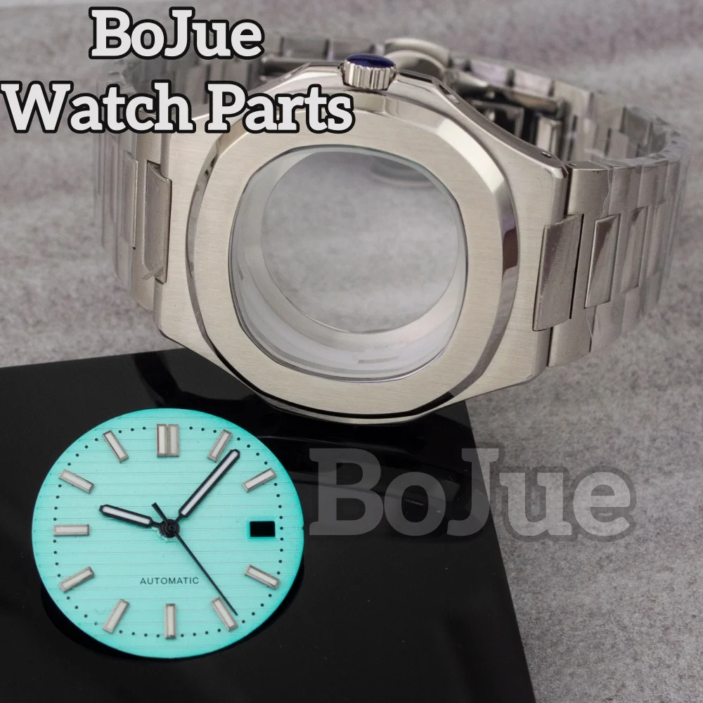 41mm Watch Case NH35 Square for Nautilus Mod NH35 NH36 NH38 movement 30.5mm Dial 100m Waterproof Stainless Steel Bracelet Strap