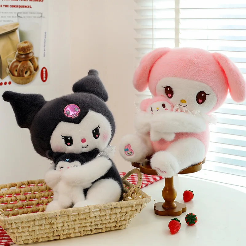 Sanrio süße kreative Umarmung Kuromi Plüsch Stofftier weiche Sofa Kissen Kawaii Kindergeburtstag Valentinstag Weihnachtsgeschenk