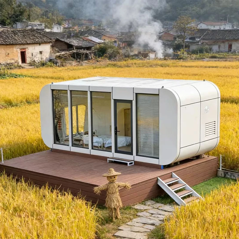 Super Luxurious Eco-Friendly Solar-Powered Container House Capsule Hot Style for Resort Holiday Villages